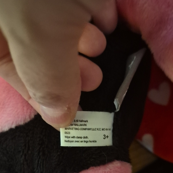 Hallmark Pink and Black Lovebug Plush with Book - Picture 9 of 13